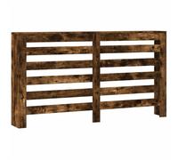 vidaXL Radiator Cover Heater Shelf Smoked Oak Engineered Wood 149x20x82 cm