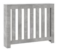 vidaXL Radiator Cover Concrete Grey 104x20x82 cm Engineered Wood