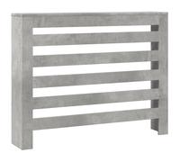 vidaXL Radiator Cover Heater Cover Slat Cabinet Concrete Grey Engineered Wood