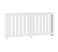 vidaXL Radiator Cover Heater Cover Slats Radiator Shelf White Engineered Wood