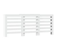 vidaXL Radiator Cover Heater Cover Slats Radiator Shelf White Engineered Wood