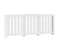 vidaXL Radiator Cover Heater Cover Slats Radiator Shelf White Engineered Wood