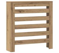vidaXL Radiator Cover Heater Shelf - Artisan Oak Engineered Wood, Modern Slatted Design, Easy to Maintain, 78 x 20 x 82 cm