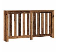 vidaXL - Radiator Cover Heater Shelf - Old Wood - Engineered Wood - 149x20x82 cm - Modern Slatted Design - Brown
