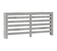 vidaXL Radiator Cover Heater Slat Cabinet - Concrete Grey Engineered Wood - Modern Decorative Living Room Furniture - 175x20x82 cm