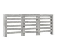 vidaXL Radiator Cover Heater Slat Cabinet - Concrete Grey Engineered Wood - Modern Design, Easy Maintenance, Practical Shelf