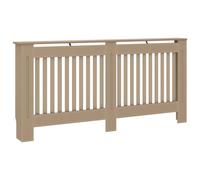 vidaXL Radiator Cover MDF Wood Grill Cabinet Heater Cover Shelf Heating Unit