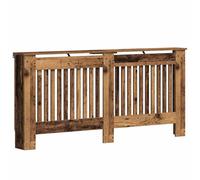 vidaXL Radiator Cover Old Wood 172 x 19 x 81.5 cm Engineered Wood, Modern Rectangular Radiator Cover, Decorative Heat Shield, Engineered Wood Decor, Child Safety Design for Home Heating