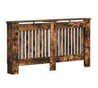 vidaXL Radiator Cover Smoked Oak 152 x 19 x 81.5 cm Engineered Wood