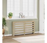 vidaXL Radiator Cover Sonoma Oak 149x20x82 cm Engineered Wood