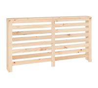 vidaXL Radiator Cover - Untreated Solid Pine Wood, Practical Shelf with Modern Slat Design, Ideal for Living room, Bedroom, Office Space - Dimensions: 153 x 19 x 84 cm
