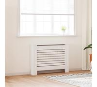 vidaXL Radiator Cover White 112x19x81.5 cm MDF