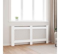 vidaXL Radiator Cover MDF with Matte Finish White Heat Cover Cabinet Decor