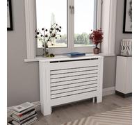 vidaXL Radiator Covers 2 pcs White 112x19x81.5 cm MDF UK HOT
