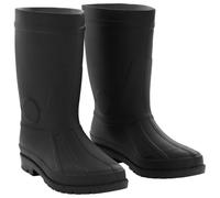 vidaXL Rain Boots Black PVC Boots to Calf Wellington Boots, black, 7 UK