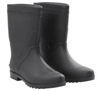 Rain Boots Black PVC Size 46 Waterproof Knee-High Durable Non-Slip 28cm Garden.