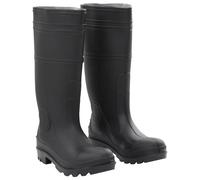 vidaXL Rain Boots Waterproof Wellies Outdoor Garden Shoes Black Size 39 PVC