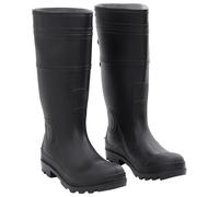 vidaXL Rain Boots Waterproof Wellies Outdoor Garden Shoes Black Size 41 PVC