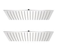 vidaXL Rain Shower Head 2 pcs Stainless Steel 30x40 cm