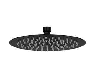 vidaXL Rain Shower Head Stainless Steel 20 cm Round Black Rainfall Overhead