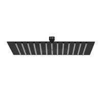 vidaXL Rain Shower Head Stainless Steel 30x30 cm Square Black Shower Part