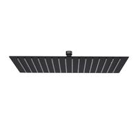 vidaXL Rain Shower Head Stainless Steel 40x30 cm Rectangular Black Shower Part