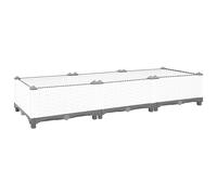 (white, 120 x 40 x 23 cm) vidaXL Raised Bed Polypropylene Garden Planter Pot Planting Box Flower Pot