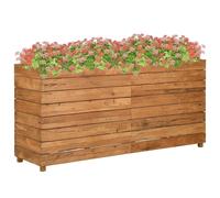 vidaXL Raised Bed 150x40x72 cm Recycled Teak Wood and Steel