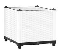 (white, 40 x 40 x 38 cm) vidaXL Raised Bed Polypropylene Garden Planter Pot Planting Box Flower Pot