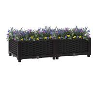 vidaXL Raised Bed Polypropylene Garden Planter Flower Box Pot Planting Bed