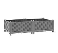 vidaXL Raised Bed 80x40x23 cm Polypropylene UK HOT