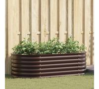 VidaXL Raised Bed Brown 160 X 80 X 44 Cm Steel