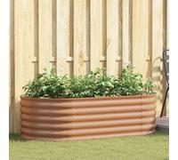 VidaXL Raised Bed Brown 160 X 80 X 44 Cm Steel