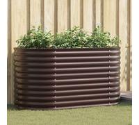 VidaXL Raised Bed Brown 160 X 80 X 81 Cm Steel