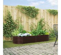 VidaXL Raised Bed Brown 240 X 80 X 44 Cm Steel