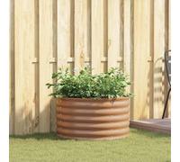 VidaXL Raised Bed Brown 80 X 80 X 44 Cm Steel