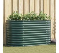 VidaXL Raised Bed Green 160 X 80 X 81 Cm Steel