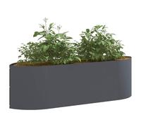 vidaXL Raised Bed in the Garden Anthracite 140 x 40 x 40 cm Steel