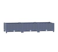 vidaXL Raised Bed Outdoor Plant Box Garden Planter Flower Pot Polypropylene