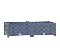 Raised Bed Polypropylene Garden Planter Pot Planting Box Flower Pot vidaXL