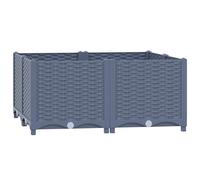 vidaXL Raised Bed Outdoor Plant Box Garden Planter Flower Pot Polypropylene