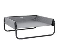 vidaXL Raised Dog Bed Light Grey L in Oxford Fabric and Steel