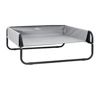 vidaXL Raised Dog Bed Light Grey S Oxford Fabric and Steel