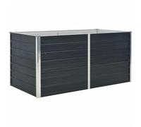 vidaXL Raised Garden Bed - Galvanised Steel Planter for Plant Growth - Ideal for Patio, Deck, Balcony - Anthracite