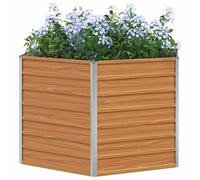 Garden Raised Bed Patio Planter Pot Outdoor Flower Box Galvanised Steel vidaXL