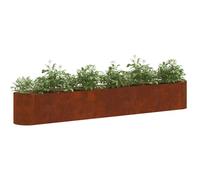 vidaXL Raised Garden Bed Weathering Steel 280 x 40x 40 cm