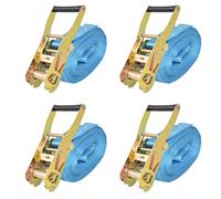vidaXL Ratchet Tie Down Straps 4 pcs 4 Tonnes 8mx50mm Blue