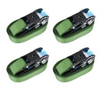 Ratchet tie-down straps 20pcs 6m x 25mm Green Polyester 400kg lashing EN12195-2