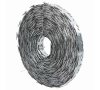 vidaXL BTO-22 Barbed Wire 50 m Hot-Dip Galvanised Steel