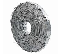 vidaXL BTO-22 Barbed Wire 50 m Hot-Dip Galvanised Steel